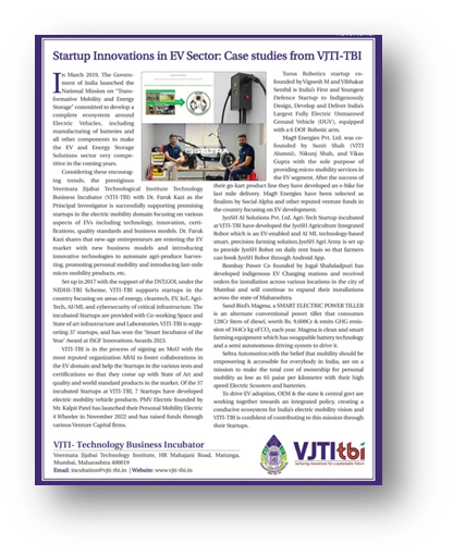 PowerLine Magazine article about EV sector startup interventions